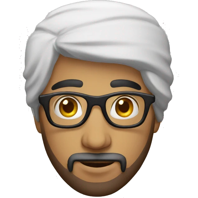 Arabe con lentes emoji
