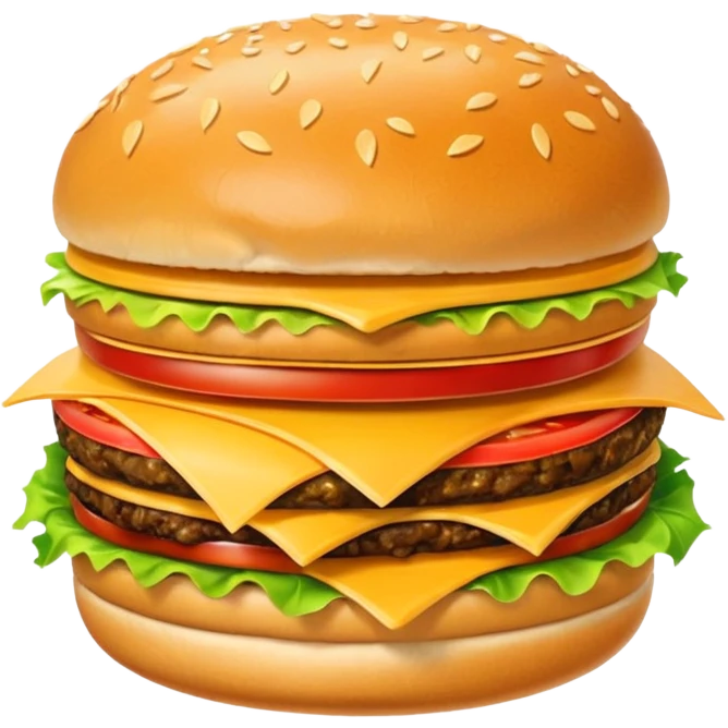 burger and chips emoji