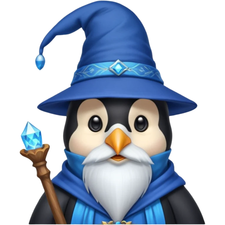 Penguin Wizard emoji