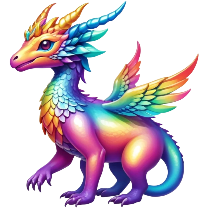 divine complex iridescent gradients aesthetic-scenery-Fakémon-creature emoji