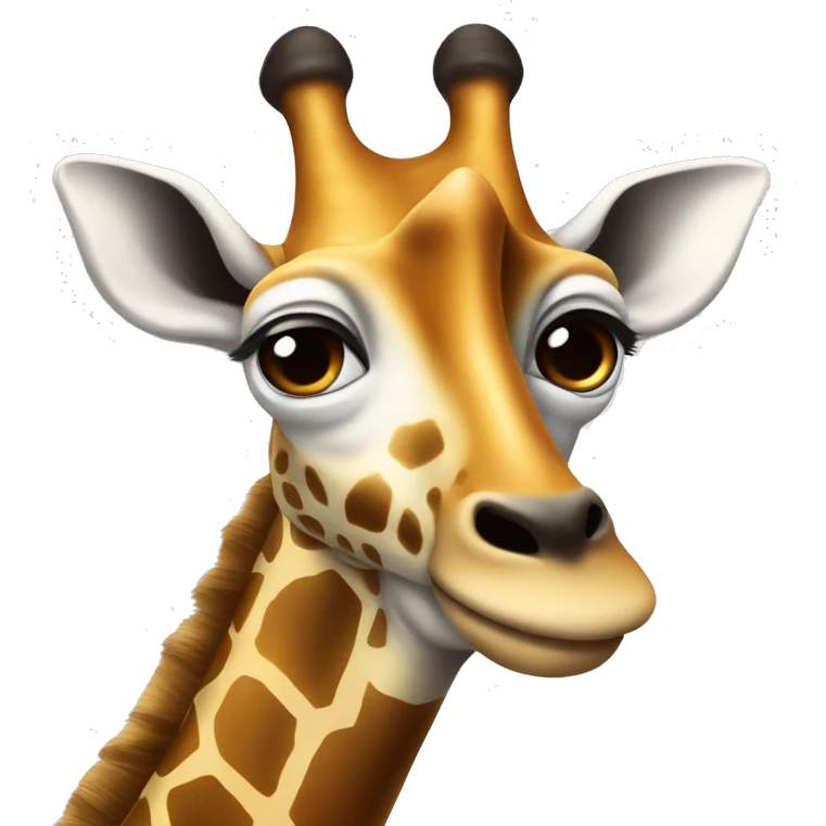 Girafe avec point d’interrogation  emoji