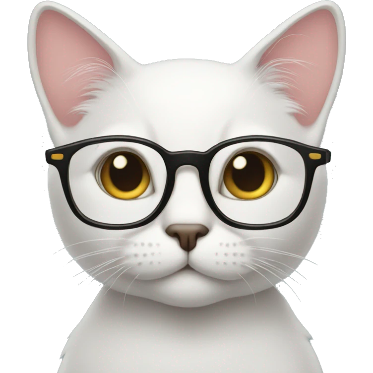cat wearing glasses emoji