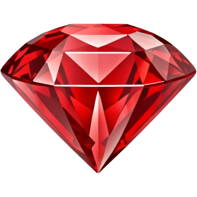 Red Diamond Crystal with "RED" written in the center emoji