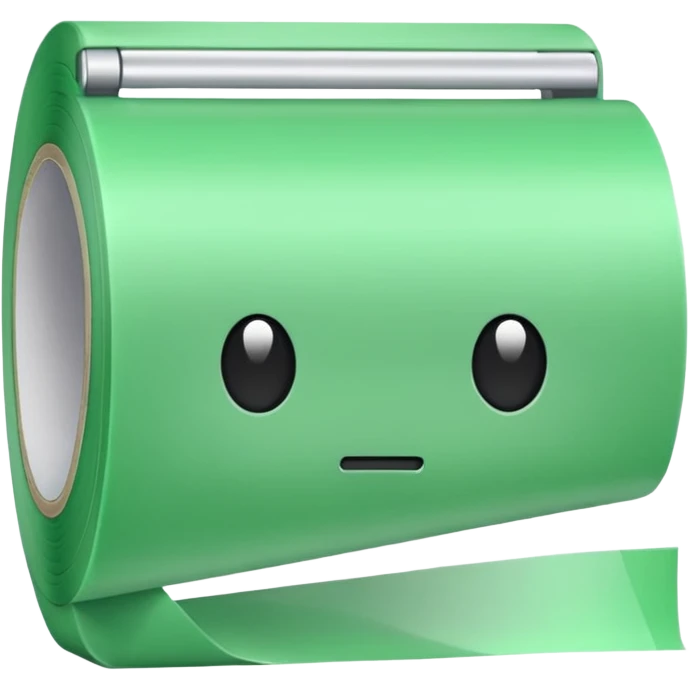make the tape color light Green emoji