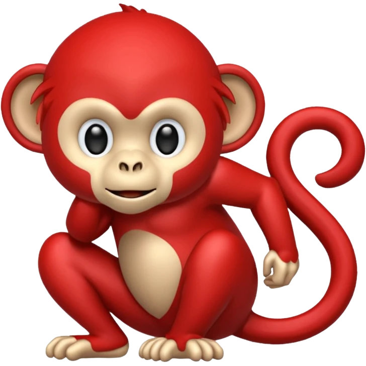 scienist red monkey emoji