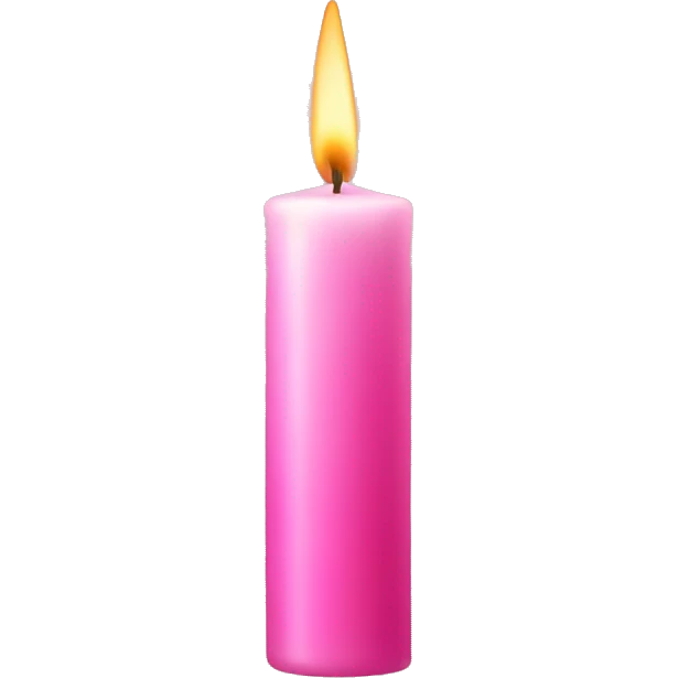 pink candle  emoji