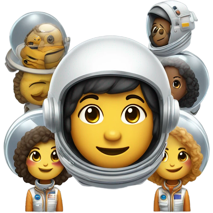 Osos astronauta emoji