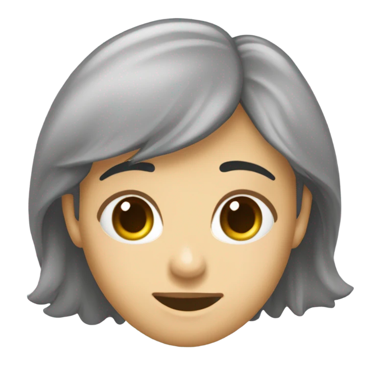 девушка с короткими кудрявыми волосами с печеньками emoji