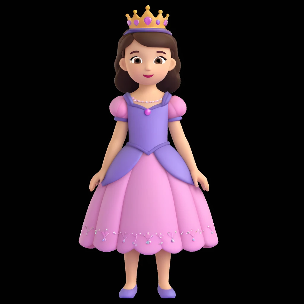 girls in a princess dress emoji