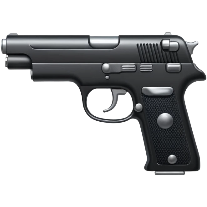 modern pistol gun emoji emoji