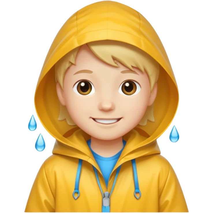 kid with raincoat emoji