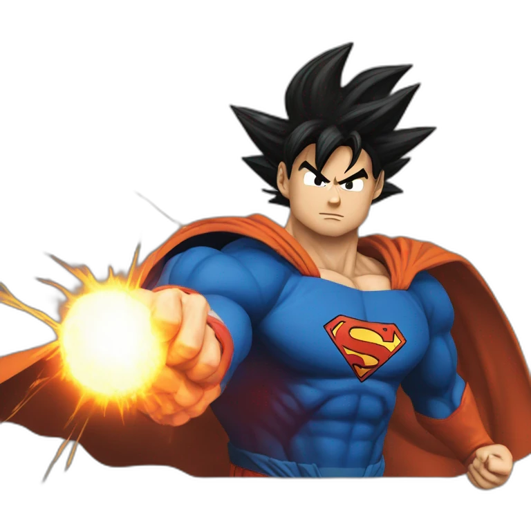 Goku VS superman emoji