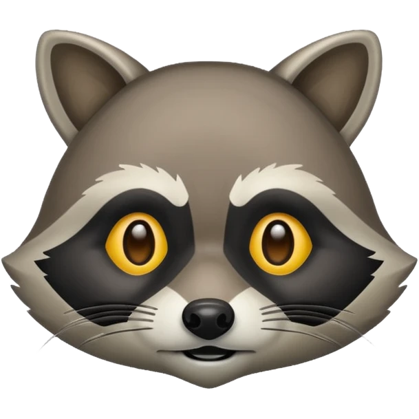Raccoon bandit emoji