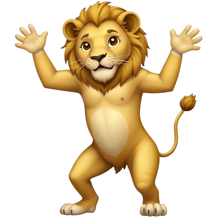 Lion doing the Hokey Pokey  emoji