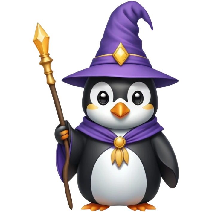 penguin wizard emoji