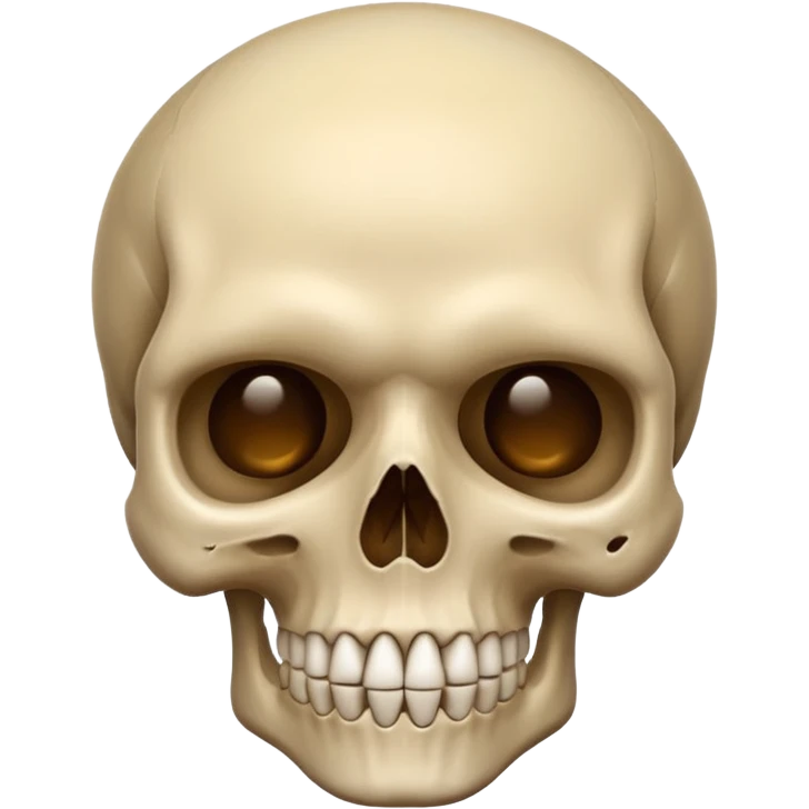 skull beige emoji