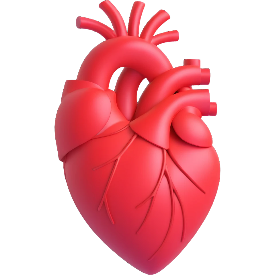 a heart with an infinity symbol inside, 3D emoji style emoji