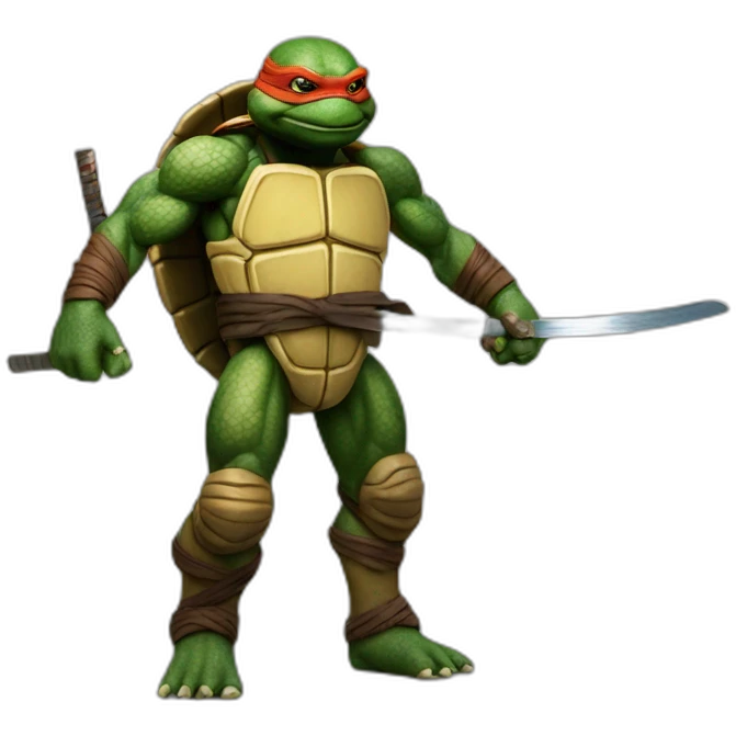 ninja turtle hyper realistic emoji