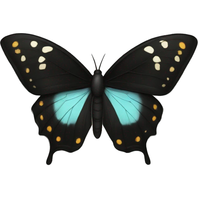 borboleta preta  emoji