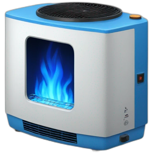 blue flame heater emoji