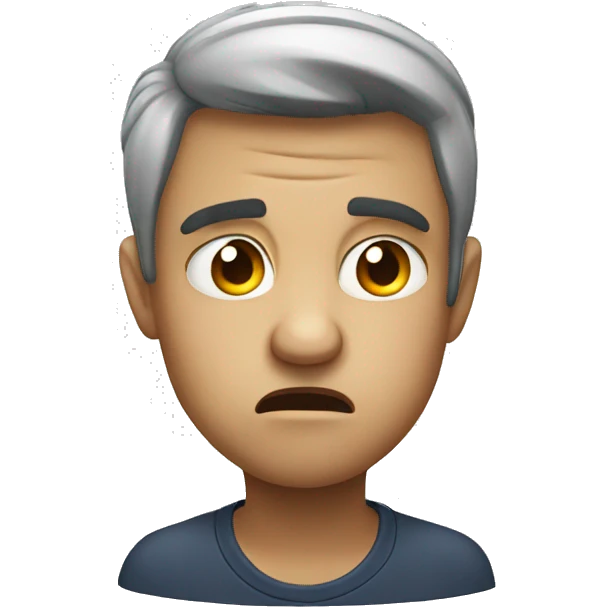 discontent face emoji