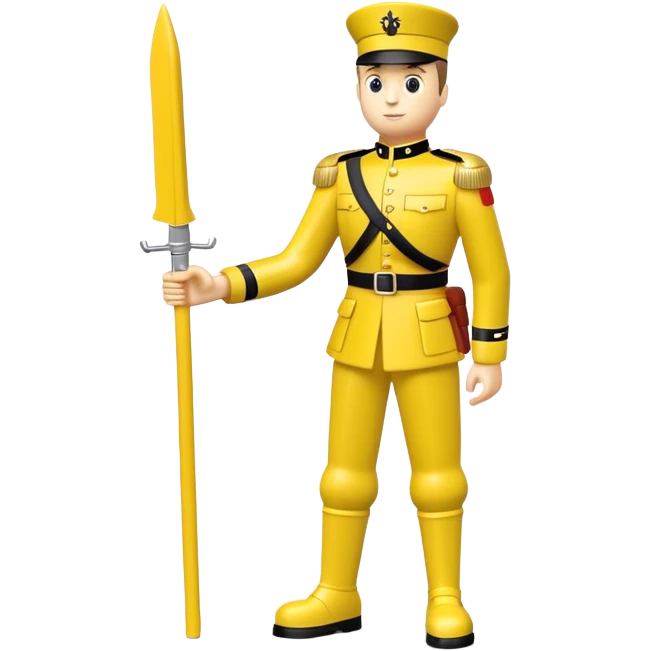 yellow plastic toy soldier emoji