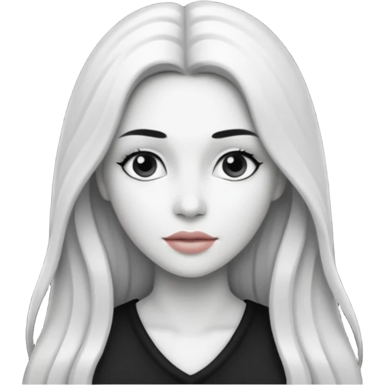 B&W Woman emoji