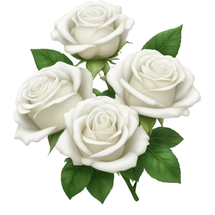 white roses emoji