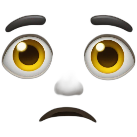 giant pleading eyes emoji