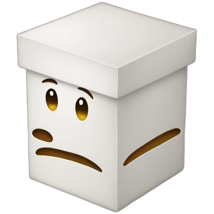 Thinking box emoji