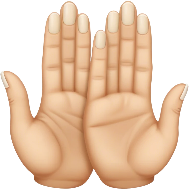 Tented fingers emoji