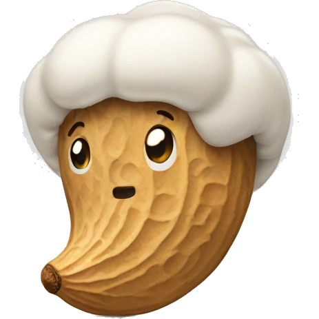A peanut. emoji