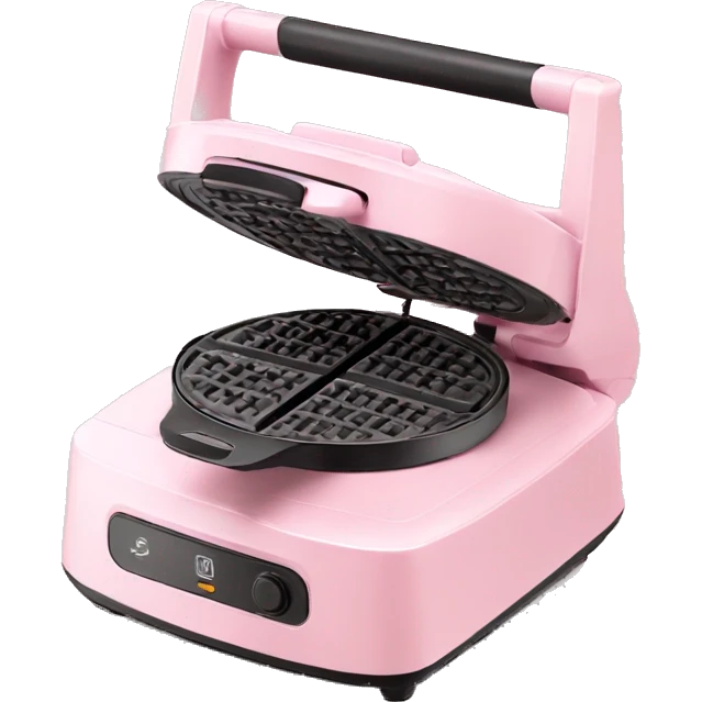 Light pink mini waffle maker emoji