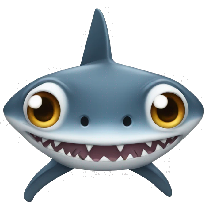 Shark with star eyes emoji