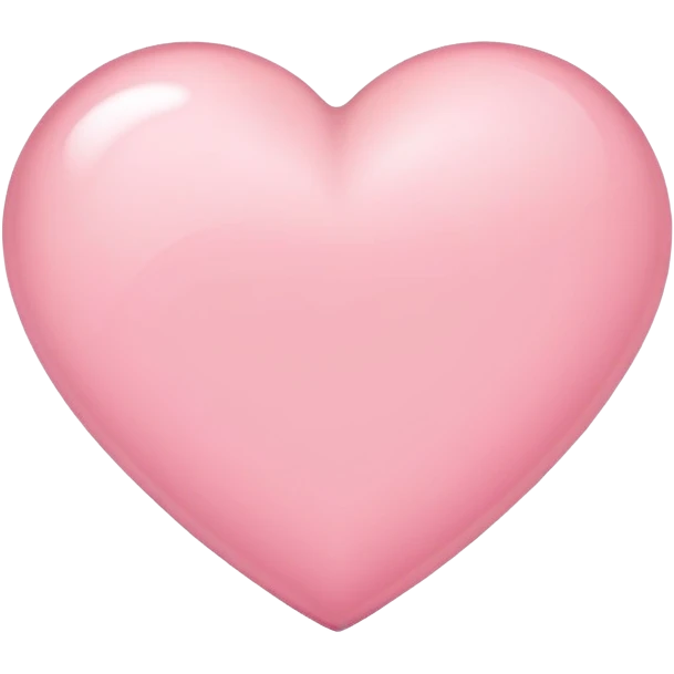 Light pink heart emoji