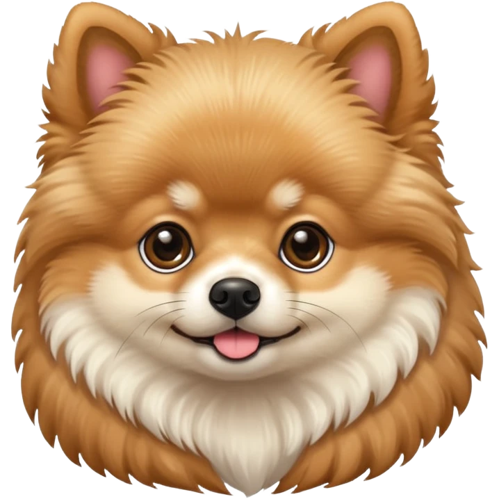 Brindled-color pomeranian puppy  emoji
