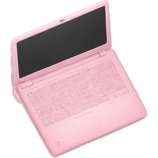 Soft Pink laptop 🩷 emoji