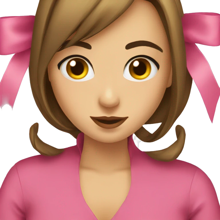 Coquette bow emoji