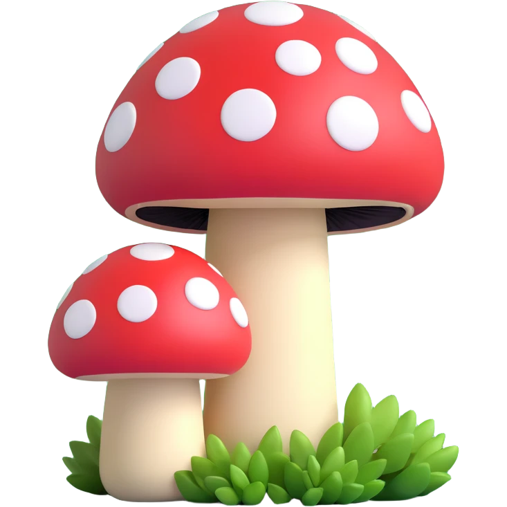 Super Mario red mushroom with white spots emoji
