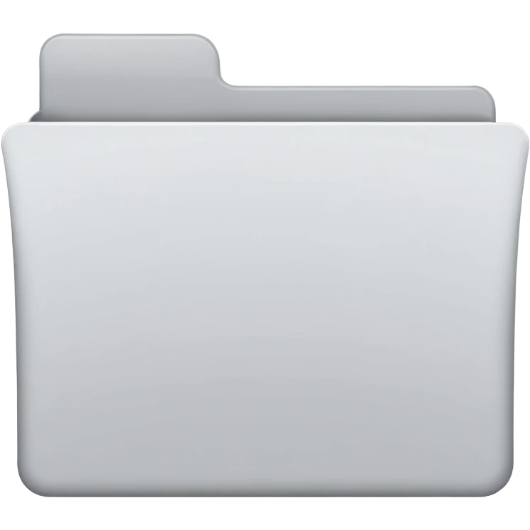 white and gray folder empty emoji