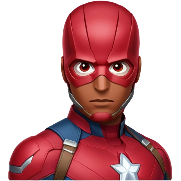vision marvel red face  half body from captain america: civil war emoji
