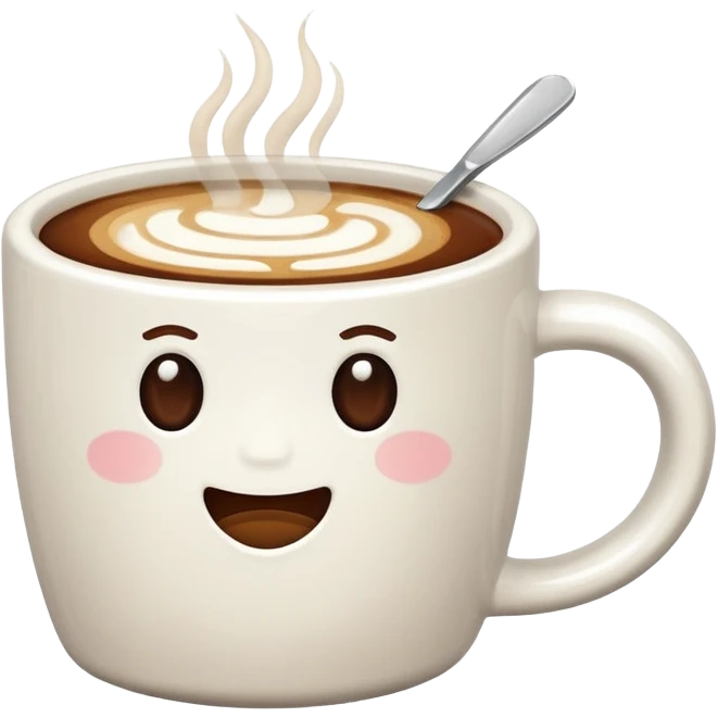 a flat white coffee emoji