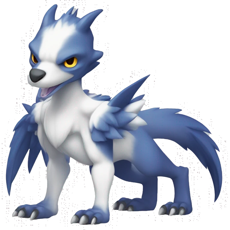 Cute Chibi Lombax-Sergal-Vernid-Fakemon full body emoji