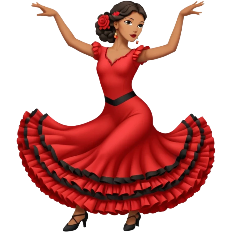 Flamenco dancer pose emoji
