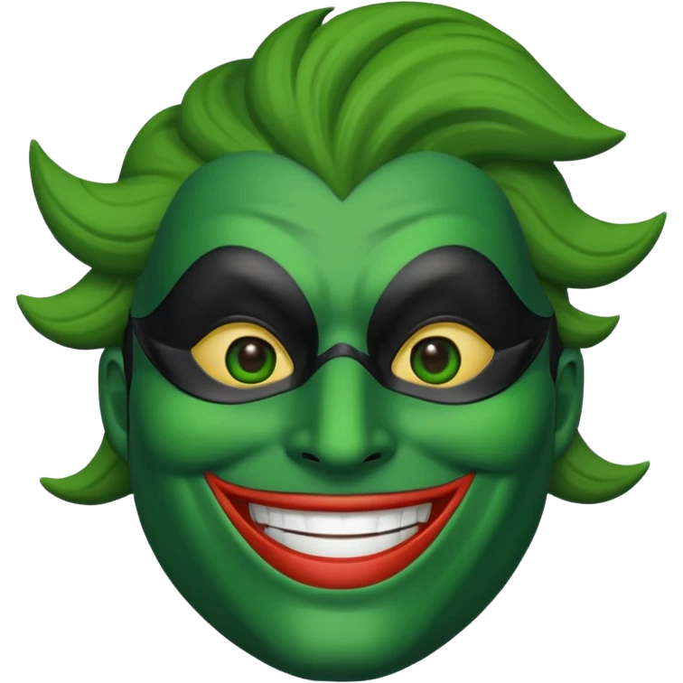 mask smile green emoji