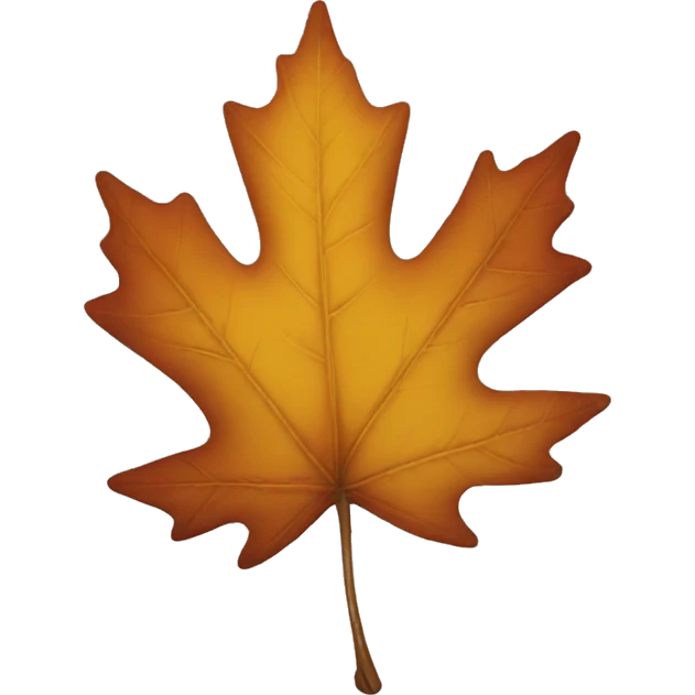 Autumn leave emoji