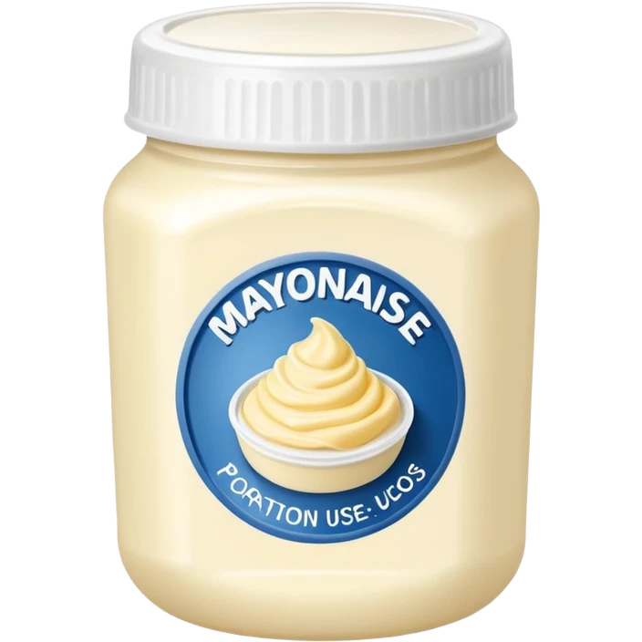 mayonaise  single use portion emoji
