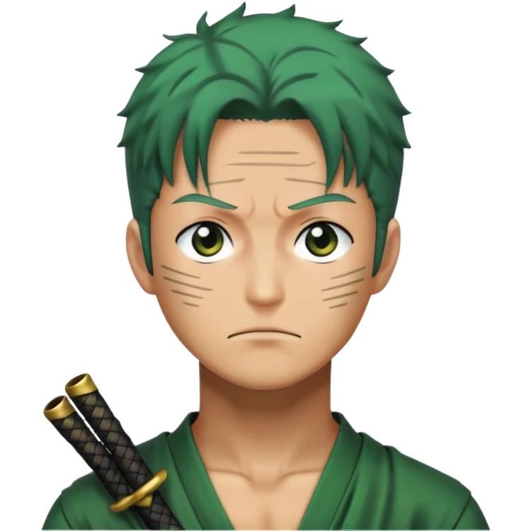 Roronoa Zoro wondering emoji