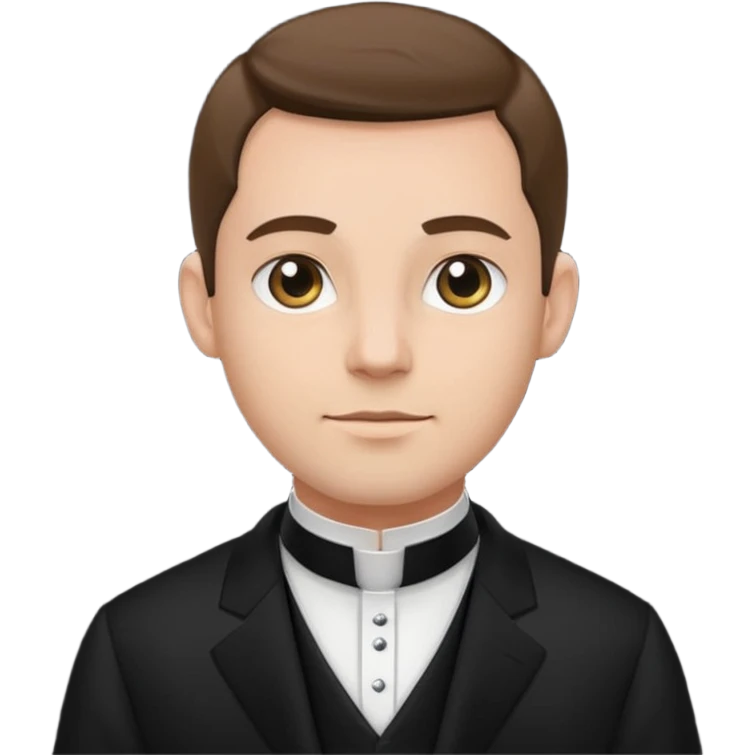 The priest presiding over the wedding emoji