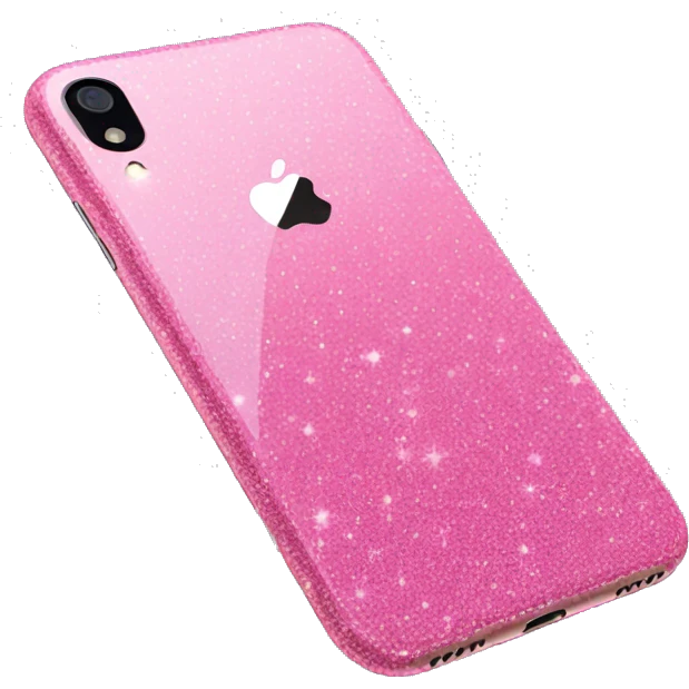 Pink glitter iPhone XR  emoji